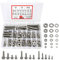 CYLBAQ M3 M4 M5 M6 M8 M10 Sechskantschrauben Edelstahl, 244 Stück Sechskantschrauben und Muttern Set Edelstahl Sechskant Schrauben Muttern und Unterlegscheiben Set, Maschinenschrauben Gewindeschrauben