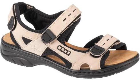 Rieker Sandals 64582-60, Women sandals, Beige, 38 EU