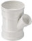 PATIKIL 4 to 2 Wye Pipe Fitting, Y-Shape Splitter Duct Hose Connector for Drain Tubes, Drip Systems, White
