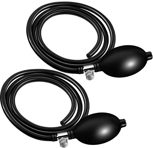 2 Set Blood Pressure Bulb Pump Replacement Rubber Inflation Bulb Adjustable Blood Pressure Pump Blood Pressure Monitor Manual Pump Blood Pressure Hand Pump with Tubing Air Valve for Sphygmomanometer