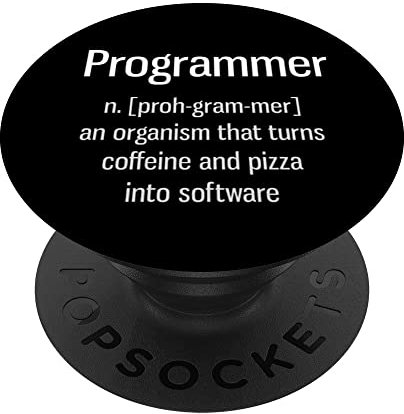 programmierer nerd geek coder software spruch humor PopSockets mit austauschbarem PopGrip