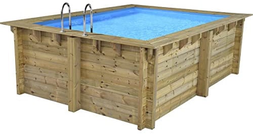 Habitat et Jardin Piscina Rectangular de Madera Caimans - 4,10 x 3,00 x 1,24 m