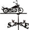 Antik Stil Wetterhahn Metall Wetterfahne, Motorrad Windrichtungs-Anzeiger, Gartenstecker, Wind Richtung Anzeige Kit, Deko-Wetterfahne (56 x 34 cm)