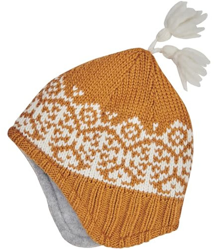 Finkid Kinder Peppi Mütze, Cinnamon-Offwhite, L