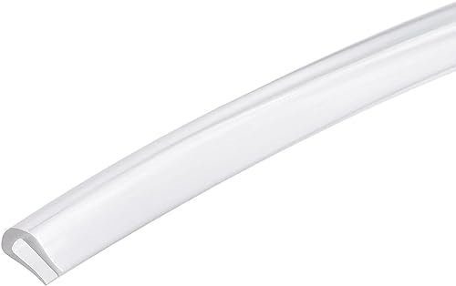MACHSWON Zierdichtung für Wohnmobil, Bootsluke, Tür, Aufbewahrungsbehälter, Werkzeugkästen, dekorativ, U-Seal Kanal-Kantenschutz, passend für 1–1,5 mm Kanten, 1 m Länge, Weiß
