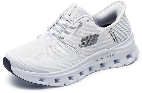 Skechers Glide-Step Pro, Zapatillas de Deporte Mujer, Blanco, 39.5 EU