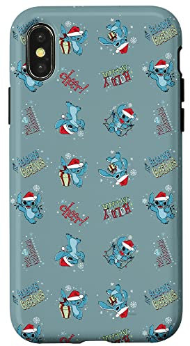 iPhone X/XS Disney Lilo & Stitch Holiday Patterns Case