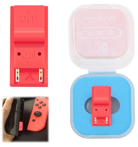 RCM JIP für Nintendo Switch, Clip Jig Halterung Kurz Mod Anschluss für Joy mit Schaltkreis Bearbeiten Dateien Tools Crack NS mit Aufbewahrungsbox (Rot)