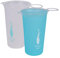 2 gobelets pliables, 200 ml tasse en TPU réutilisable, bouteille d'eau souple pour la course, bouteille d'eau flexible, tasse de camping pliable, pour la course, la randonnée, le cyclisme