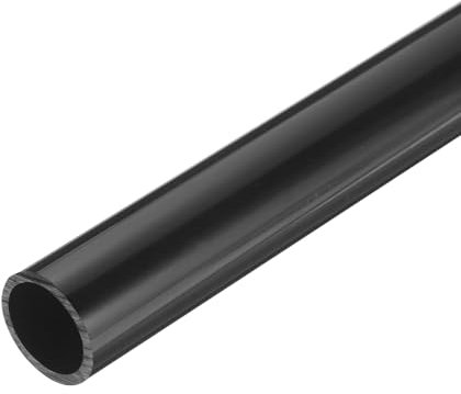 QUARKZMAN PVC Rohr, Durchmesser 21mm Länge 0.33m Rund Kunststoffrohr für Garten, Aquarium, Wasserleitung, Kabelkanal, lüftungsrohr (Schwarz)