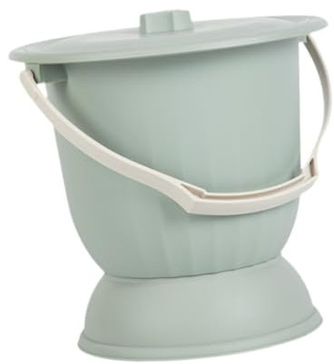 Generic Seau de Nuit avec Couvercle et Poignée, Pot de Toilette pour Adultes et Enfants, Vert
