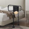 Standing Aid Bed for Older Adults Height Adjustable Handle Bed Safety Gate with Storage Bag Standing Aid Seniors Motion Sensor Light Withstand 180 kg (60 * 70 * 100cm)