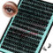 Grappes de cils Wispy 280PCS Extension de cils de grappes 80D cils individuels Extension de cils DIY Extensions de cils de grappes de Look naturel faux cils doux pour les débutants (14mm)