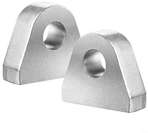 BlissfulAbode 2 x robuste Anschweißbügel-Gabelkopf-Halterungen, Stahlguss-D-Ring-Abschlepphaken für Auto, LKW, Traktor, Stoßstangenwiederherstellung, 7,2 cm breit