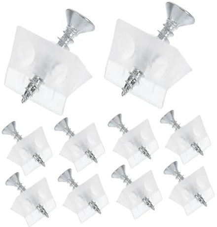 LIFKOME 50 Stück Kunststoff Keil Mit Schnalle Für Schubladenreparatur Ausbesserungskeile Teile Schubladenboden Eckstrebe Schubladenreparaturkeil Möbelbodenkeil Schubladenbodenkeil