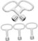 STOBOK 5Pcs Durable Triangle Lock Socket Key for Elevator Radiator Valve Electrical Cabinet Gas Lock Strong Torque Wide Application Reliable Performance