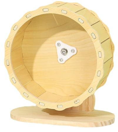 Geräuscharmes Rad aus Holz für Nager – Laufräder für Hamster und Kleintiere | geräuscharmer Spinner für syrische Hamster, für Holzkäfige, rutschfeste für Mäuse,