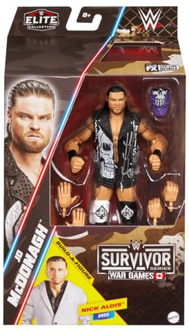 WWE JD McDonagh Mattel Elite Collection Survivor Series 2025 Wrestling Action Build A Figure Nick Aldis Toy