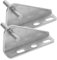 Operitacx 2pcs Stainless Steel Freezer Door Hinges Heavy Duty Pivot Hinge Replacement for Refrigerator Fridge Cabinet
