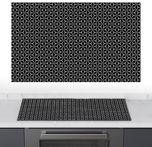 Induction Hob Protector Mat, Scratch-Proof Heat Resistant 78x52cm Large Silicone Cover Mats for Induction Hob Electric Stoves Kitchen Worktop Countertop Mat