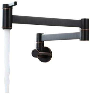 Küchenarmatur aus Messing, 360° drehbar, klappbar, verlängert, mit doppelt schwenkbaren Gelenkarmen, nur for Kaltwasser Mit Durchflussregelung(Model F)