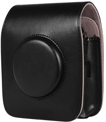 Fydun Kameratasche aus PU-Leder mit Schultergurt für die Sofortbildkamera SQ20 (Black)