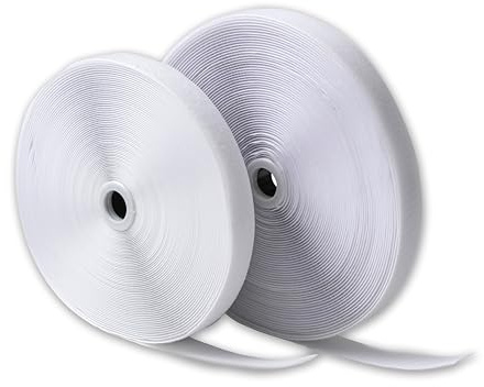 IPEA Ruban à Coudre 20 mm Blanc - (Non adhésif) - [ 25 Mètres de Longueur ] – Scratch a Coudre - Bande Auto-Agrippante Déchirer à Couture – Extra Fort - Ameublement, Maison, Vêtements – Crochet Boucle