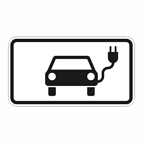 medienkraftwerk GmbH - Nur elektrisch betriebene Fahrzeuge - Alu-Verbund 3mm - Verkehrszeichen - 420 x 231 mm - Silber