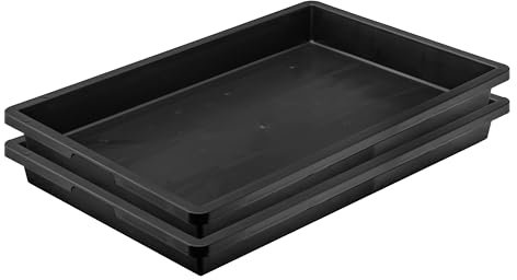 UDOPEA Saatschale Manna - Jardinera para Plantas (60 x 40 x 6,5 cm, Estable, sin Agujeros en el Suelo, Resistente al Agua, para Plantas, Cultivos, jardín) (2)