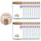 Enkrio 20 Pieces Reusable Mason Jar Zipper Bags, Refrigerator Organizer Stand-up Airtight Seal Saver Bags for Seeds Candy Biscuits Spices (20Large)