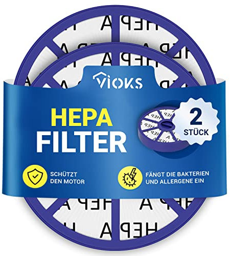 VIOKS Lot de 2 filtres moteur pour aspirateur 152 mm de diamètre de rechange pour Dyson HEPA Filter 900228-01 Dyson Filtre post-moteur pour aspirateur DC04 DC05 DC08 DC19 DC20 DC21