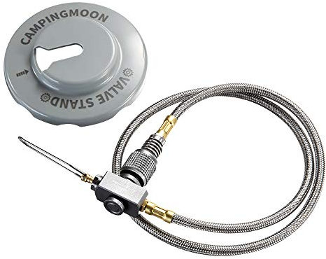 Campingmoon Raccord de tuyau haute pression en acier inoxydable Propane fileté Extension Tube Barbecue Réchaud Réservoir de gaz Accessoires Tuyau de raccordement (Z21)