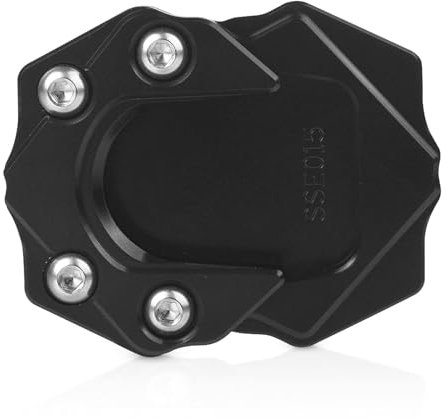 YIEBA Motorrad Aluminium Seitenständer Vergrößern Ständer Vergrößern Plattenlager Zubehör für Piaggio Vespa GTS GTV 250 300 2013-2023 Schwarz