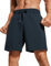 CRZ YOGA Herren Sports Shorts Schnelltrocknend Fitness Kurz Hose Laufshorts mit Taschen - 18cm Echte Marine XL