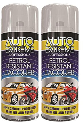 Classic Signature - 2 x Auto Extreme Petrol Resistant Spray Paint 400ml Professional Quality, Perfect Finish for Cars, Bikes,Vans, Metal, Wood