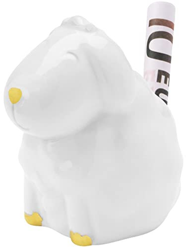 GRUSS & CO 47422 Figur Schaf für Geldgeschenk, Porzellan, Höhe 6 cm, Weiß