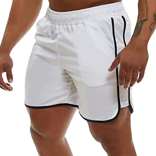 Genfien Shorts pour Hommes Sport Séchage Rapide Course à Pied Léger Sport Shorts avec Poche Leggings de Sport Shorts Pantalon de Fitness