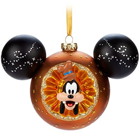 Disney Store Adorno colgante festivo oficial de Goofy, 15 cm, decoración de árbol de recuerdo, esculpido con detalles pintados, con intrincadas obras de arte de personajes
