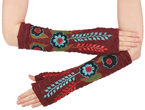 PUREWONDER Damen Armstulpen Pulswärmer Handstulpen hw16 Rot