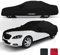 BUSHBOCK® Premium Autoabdeckung Indoor - Satin Schutzhülle Stoff - Abdeckplane Autoplane Autogarage Innenbereich - 2 Farben, 4 Größen (Schwarz, XXL)