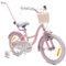 sun baby Mädchenfahrrad 16 Zoll Radgröße Flower Bike zur Auswahl, mit Abnehmbarer Schubstange, Kinderfahrrad für Mädchen von 2 bis 6 Jahre (Rosa, 16 Zoll)