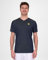 BIDI BADU Herren Crew Inside Out V-Neck Tee - Dark Blue, Lime, Größe:XXL