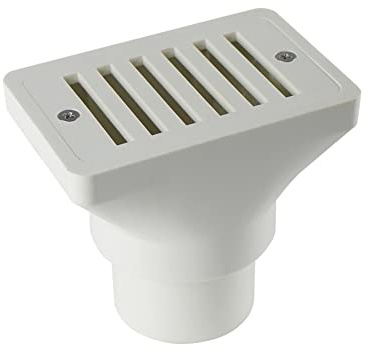 YXQ Rejilla de drenaje de suelo de 5 cm, color blanco, ABS, base de desbordamiento, accesorios de repuesto para piscina