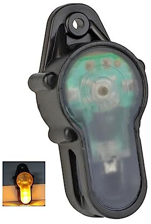 ACEXIER Signal Stroboskoplicht Taktik Helm Sicherheit Blinklicht für die Jagd wasserdichte Helm Signallampe Camping Überleben Signallicht (B-Orange)