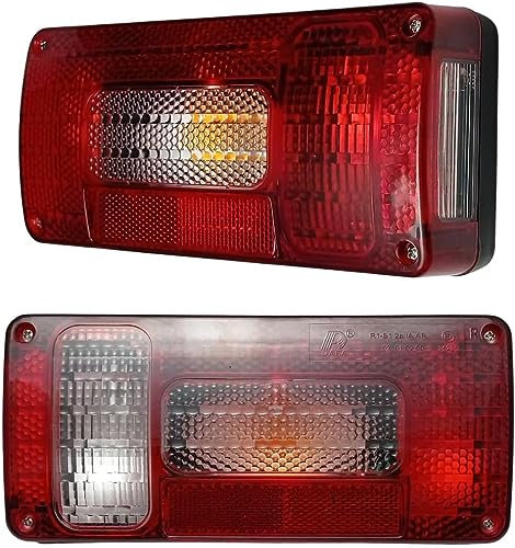 2 x Rückleuchten Heckleuchten Rücklicht Anhänger LKW PKW Wohnwagen Wohnmobil Glühbirne 12V E4