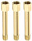 M METERXITY 3 Pack Erweiterung Anschluss Rohrleitung Fitting - Messing Sechskant Kupplung Konverter Adapter Anwendung Industriell Benutzen (G1/4 Buchse an G1/4 Männlich 100mm Golden)
