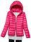 Doudoune Legere Femme Hiver Veste Doudoune À Capuche Ultra Légère Femme Veste Matelassée Puffer Jacket Femme Grande Taille Blouson Matelassé Doudoune Duvet Fine Chaude Oversize Femme Legere Rose L
