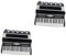 Ciieeo 2 Stk Akkordeon-modell Mini-musikinstrument Akkordeon Miniatur-musikinstrument Schreibtischaufsatz Akkordeon-figur Miniaturmodell Eines Musikinstruments Kind Souvenir Bass Plastik