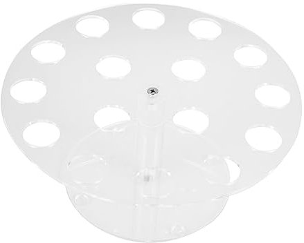 NIYANGLE 1 Set Portaconi in Acrilico Porta Cono Pizza Gelato Stand Per Ciambelle Supporti Da Tavolo Per Caramelle Vassoio Cono Crema Supporto Per Cono Crema Mini Griglia Bianca Torta