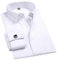 Chemise blanche à manches longues pour homme - Boutons de manchette - Coupe droite, Fs06, XS